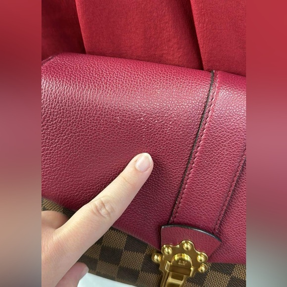 Louis Vuitton Clapton Brown and Purple Damier Ebene shoulder bag - Picture 5 of 13